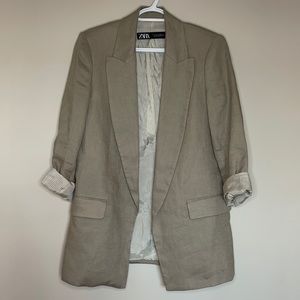 Zara Linen Blazer